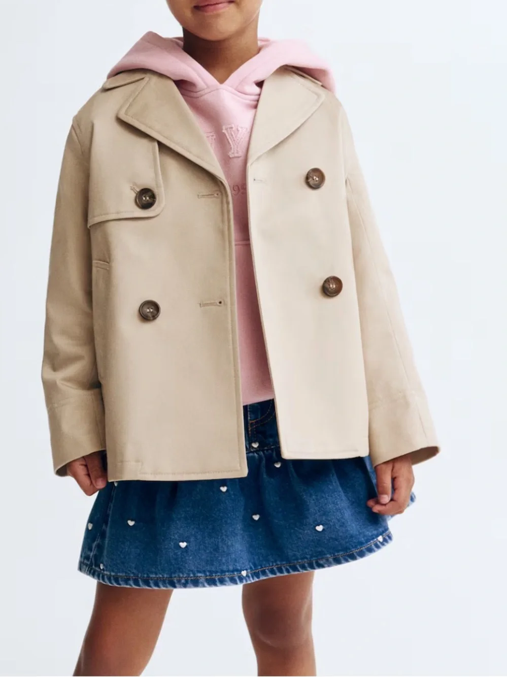 H&M short trench coat